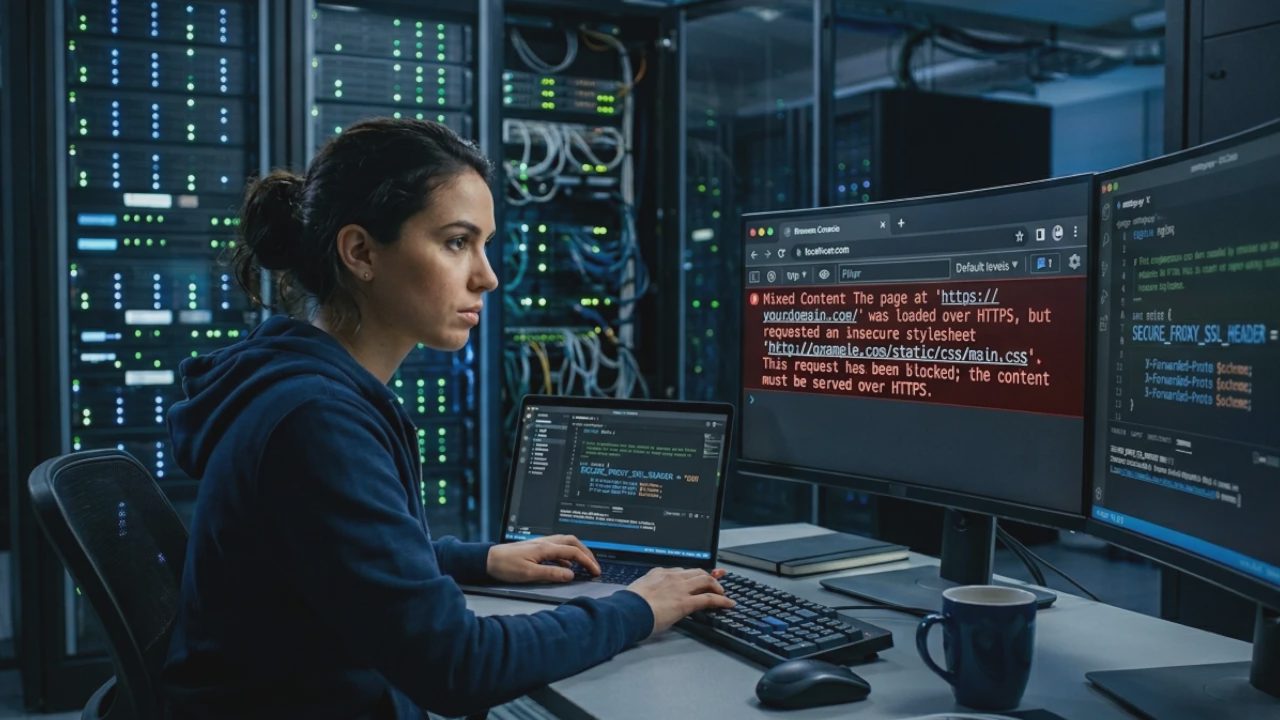 Mixed Content Errors in Django: The X-Forwarded-Proto Header You're Ignoring
